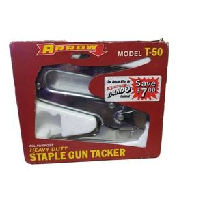 Arrow All-Purpose Heavy-Duty Staple Gun Tacker Model T-50 with Box